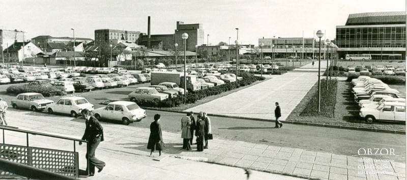 Paromlin i Dvorana Lisinski 1987. godine (Foto Pavao Cajzek)